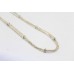 Necklace solid chain silver sterling 925 women's ball design gift B 775